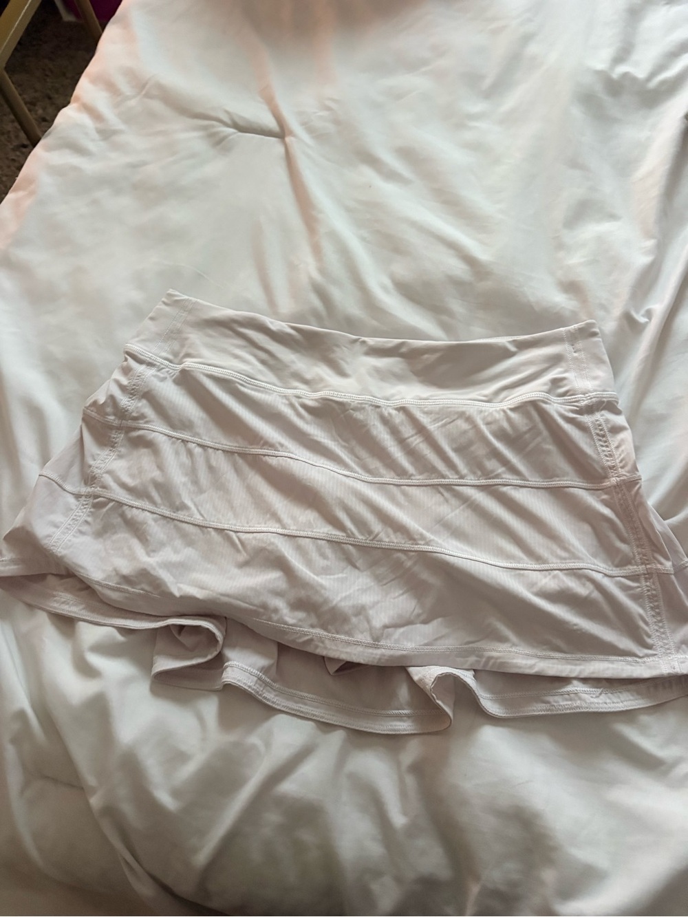 lululemon athletica white tennis skirt
